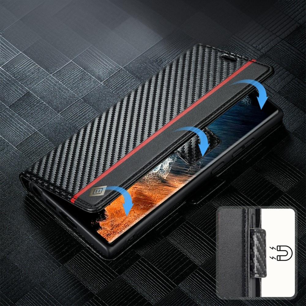 Чехол-книжка Samsung Galaxy S25 Ultra, Carbon LC.IMEEKE, Черный