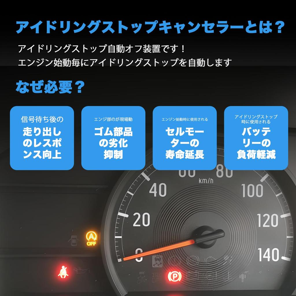 Idling Stop Automatic Canceller, Compatible with Daihatsu High Jet Cargo, Compatible with S321V, S331V,