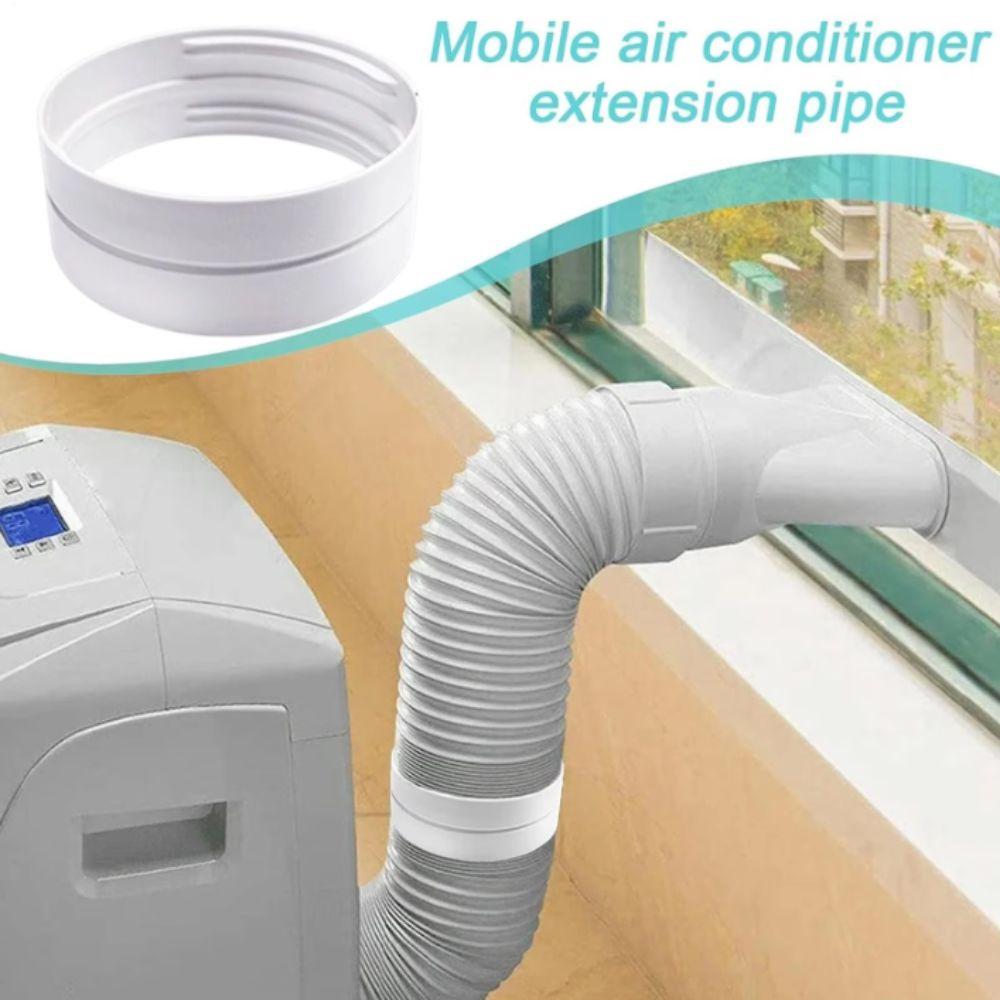 White Polypropylene Exhaust Duct Extension Exhaust Duct Coupling Adapter Vent Pipe Compatible
