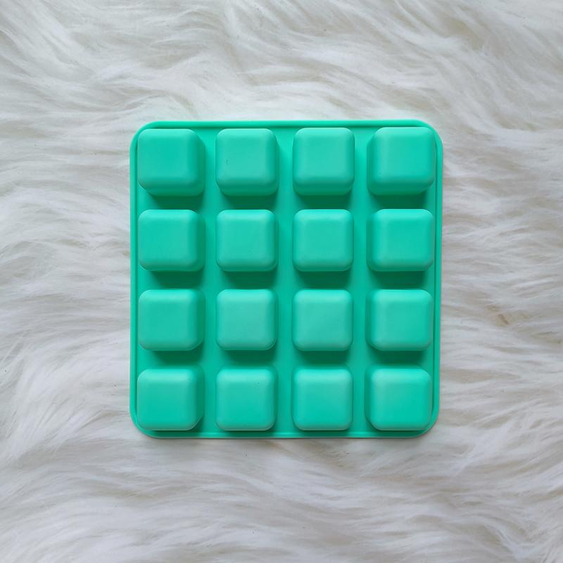 Силиконовая форма для выпечки торта в виде квадратной решетки для льда на 16 ячеек, сделай сам, для шоколадного торта, печенья, конфет, пудинга, трюфелей, брауни