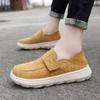 Men's Casual Shoes New Low-top First-layer Pigskin Large-size Men's Shoes Personalized Lazy Shoes for Men