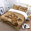 Golden three-headed dragon. Bedding sets Duvet cover sets Duvet covers Pillowcases(1 * Duvet Cover 2 * Pillowcases without duvet insert)