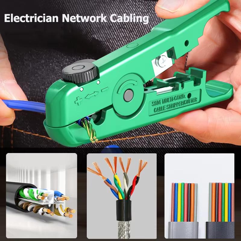 LAOA Мини многофункциональный инструмент для зачистки проводов 3,2-9,5 мм регулируемый сетевой инструмент для зачистки проводов и кабелей инструменты для резки