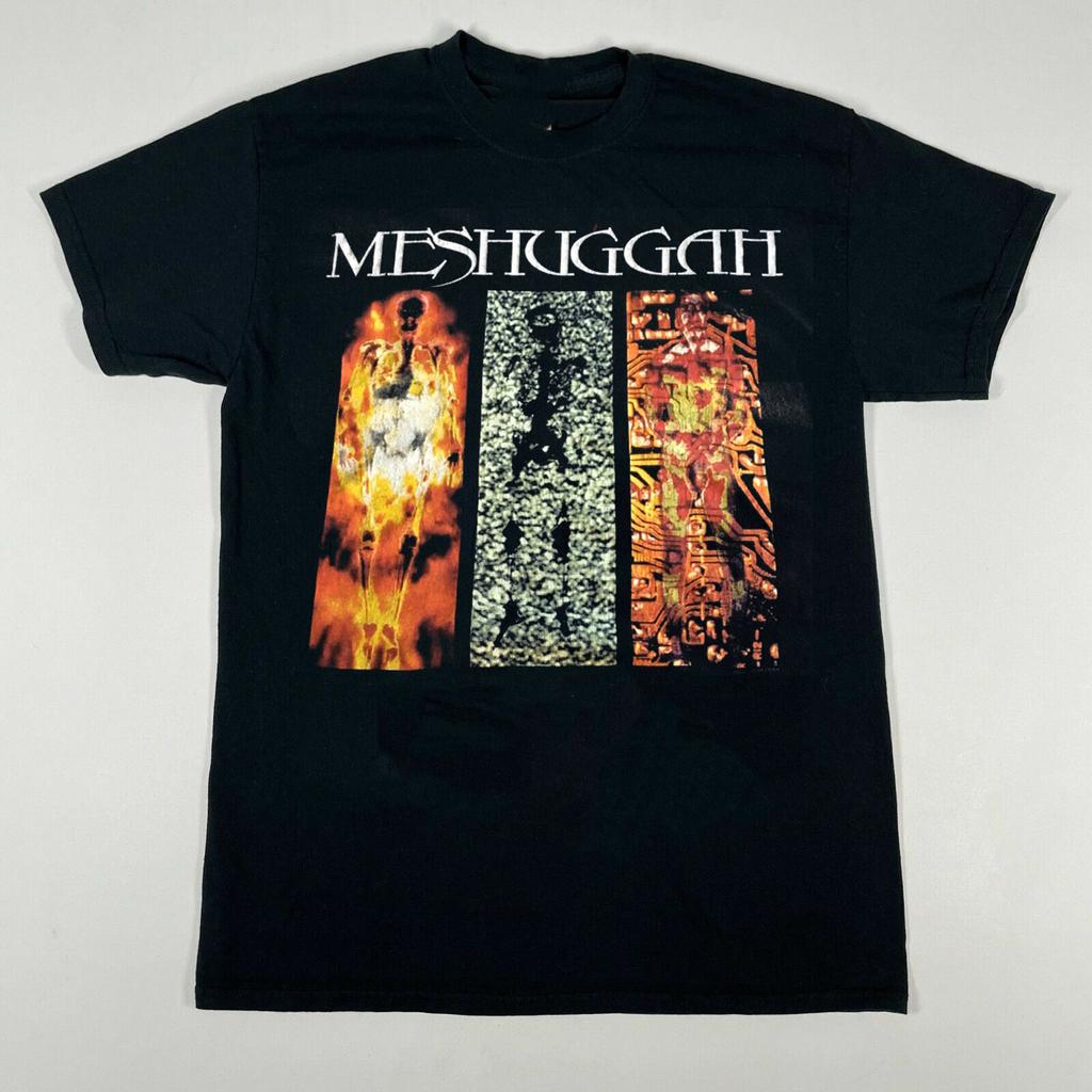 Collection Meshuggah Band Short Sleeve Full Size Unisex Black T-Shirt
