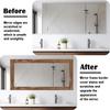 Alened 10 Meter Brown Wood Grain Mirror Frame Border Peel and Stick Wallpaper  Removable PVC Waterproof Bathroom Mirror Tape Sticker Trim  Kitchen