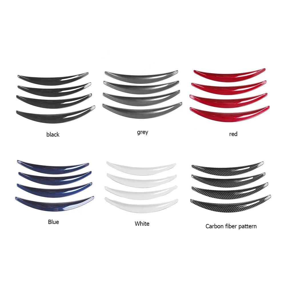 4PCs Car Modification Decorative Strip Fender Flares Mud Flap Splash Guards Arch Wheel Eyebrow Lip For Tesla Model 3