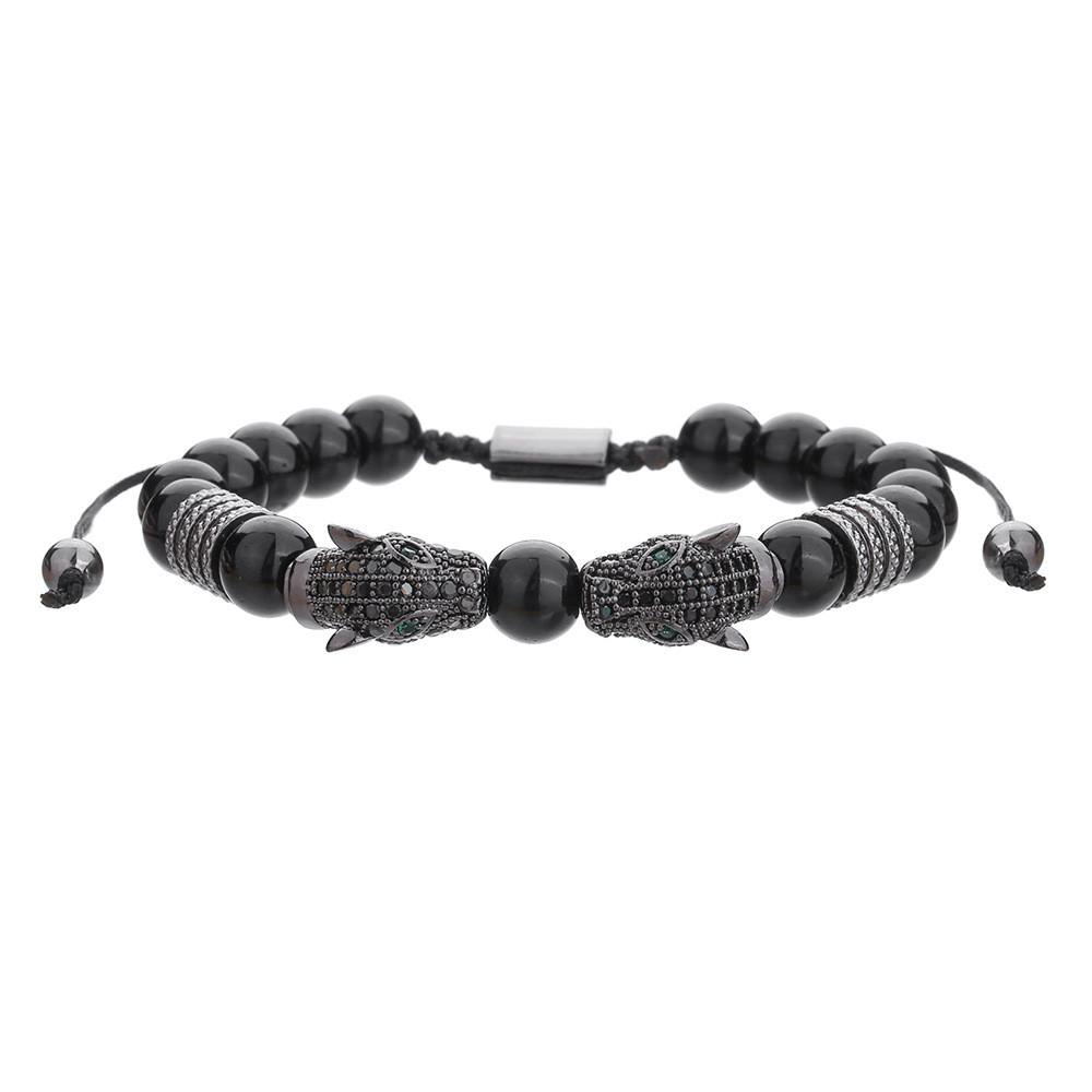 Geometric Adjustable Bracelet With Zircon Stones For Men And Women Gift