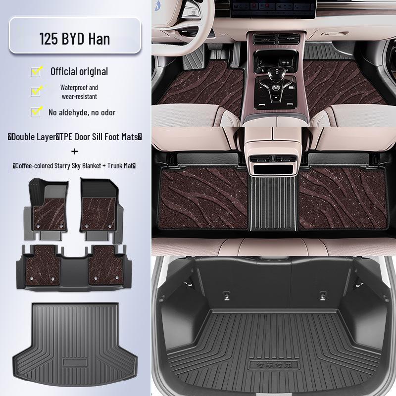 Полноразмерные коврики TPE для BYD Han EV DMi 2025 года