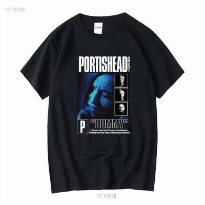 Portishead Dummy Винтажная футболка 90-х Рок Трип-хоп Группа с длинным или коротким рукавом винтажная Стирка Повседневная Слегка удобная