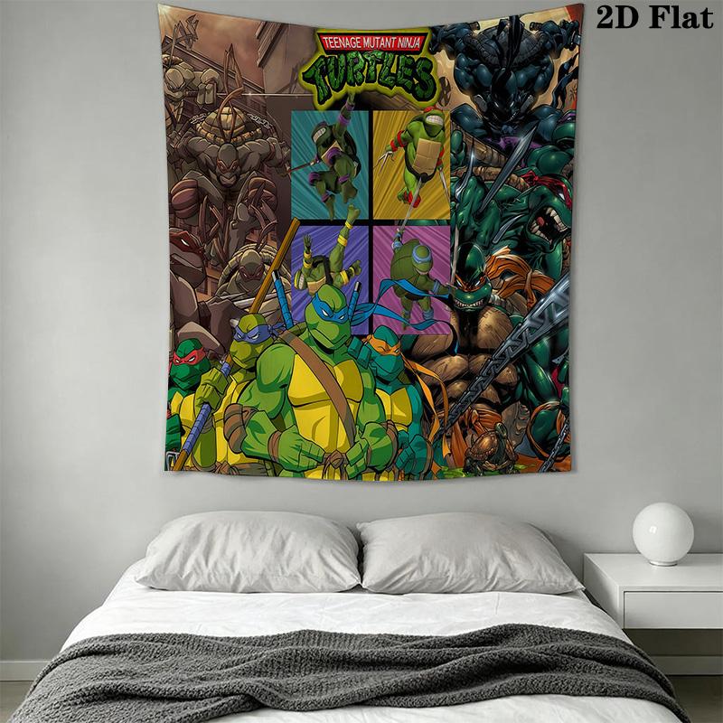 Mutant Turtles Urban Warriors Tapestry Fashion Print Wallmounted Home Decor Wall Decoration Soft