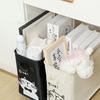 Storage Basket Laundry Bin with Wheels Handle Design Large Capacity