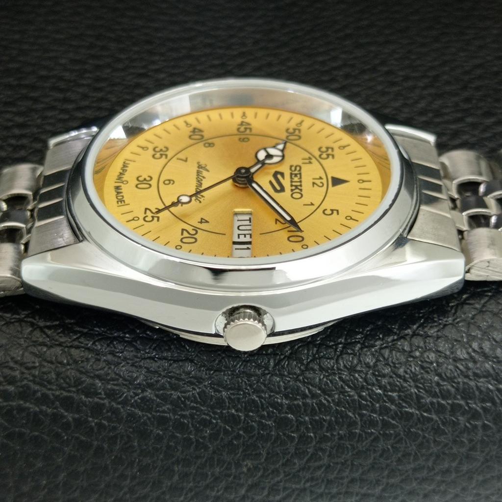 ВОССТАНОВЛЕННЫЕ ВИНТАЖНЫЕ МУЖСКИЕ ЗОЛОТЫЕ ЧАСЫ SEIKO 5 AUTOMATIC 6309A ЯПОНИЯ a442288-1