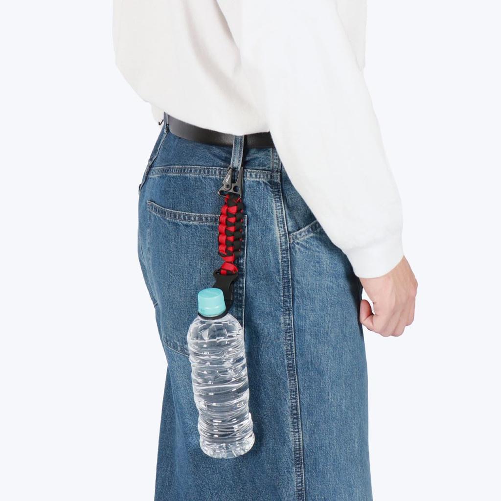NANGA PARACORD BOTTLE HOLDER NANGA Bottle Holder with Carabiner, Small Accessories, Camping, Outdoors, N00029