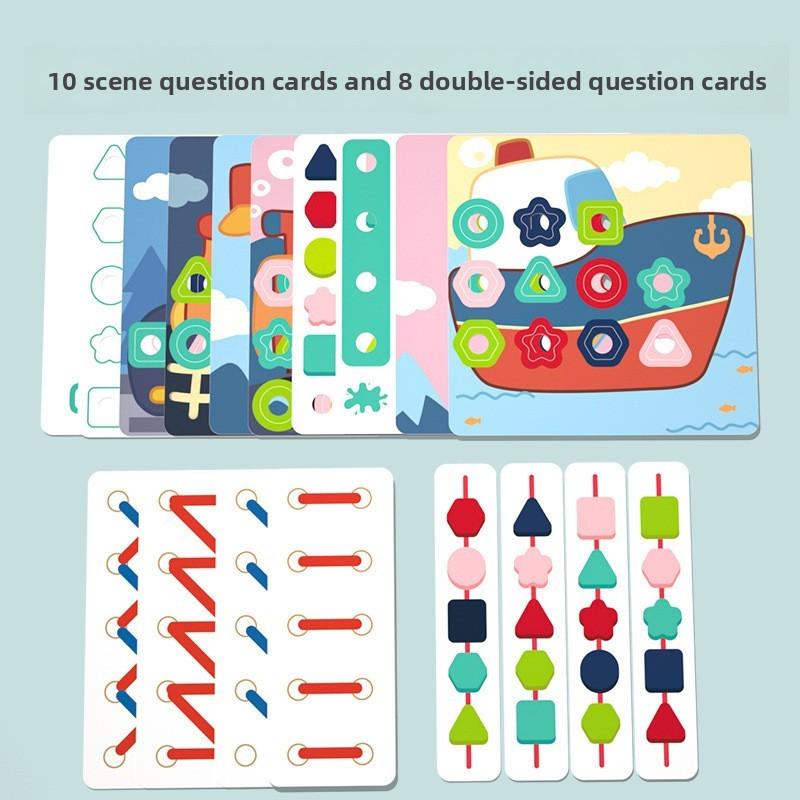 Деревянный пазл-гриб с колышками для детей, развивающая игрушка для развития мозга