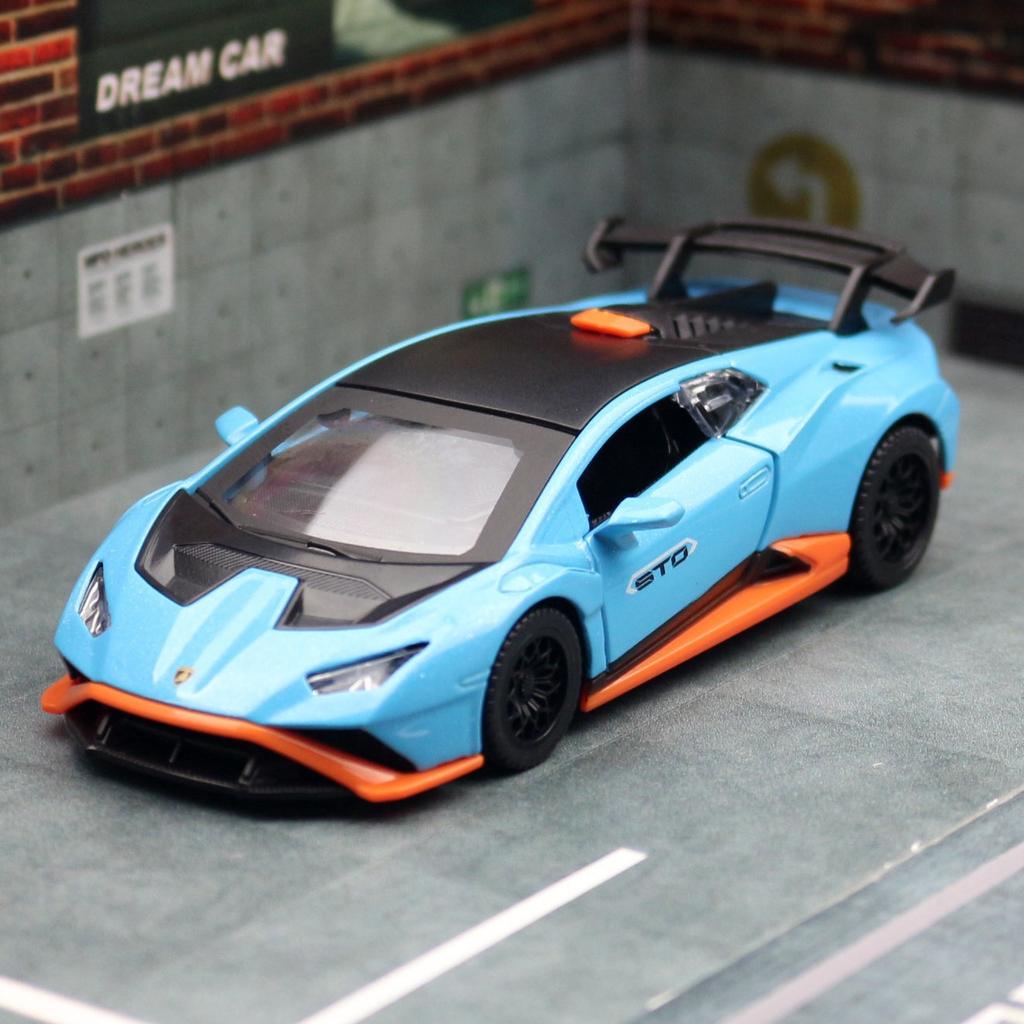 Модель подвески Lamborghini STO в масштабе 1/40 для Mitsubishi Porsche Ford Dodge Классический автомобиль Статическая модель автомобиля Сплав литье под давлением Модель автомобиля Коллекция Подарок