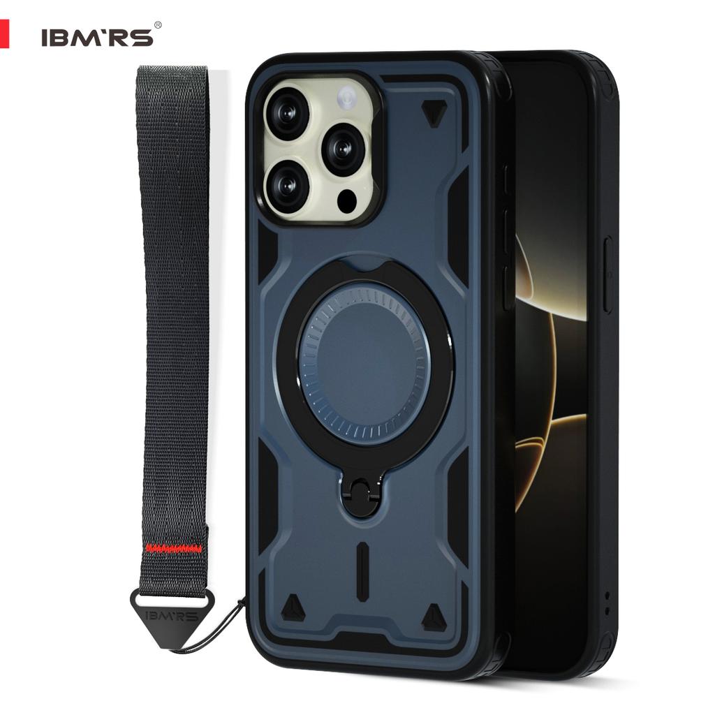 IBMRS for iPhone 13 Pro Case [6.1 Inch] Magnetic Shockproof with Stand & Lanyard | IBMRS Compatible Military Drop Tested