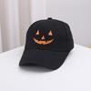 Halloween Baseball Hat for Kids Adult Festival Embroidered Pumpkin Faced Hat Punk Hiphop Hat Holiday Celebrate Party Hat