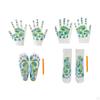 4 Pieces Acupressure Reflexology Tools Set Acupoint Socks Reusable with Point Pen Hand SPA
