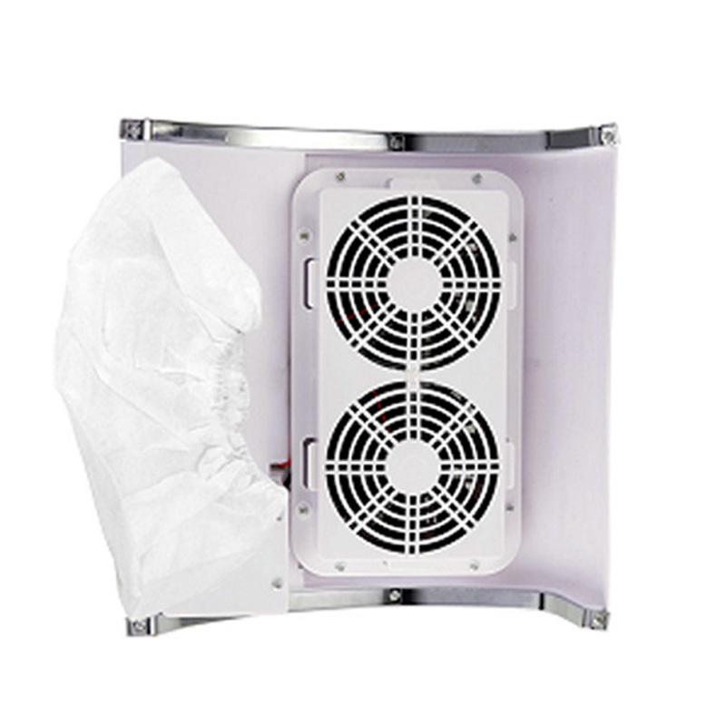 Пылесос для ногтей мощностью 80 Вт с двумя вентиляторами