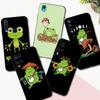 Black Tpu Case For Vivo Y01 Y2 Y12S Y12A Y50 Y15 Y15A Y15S Y17 Y3 Y11 Y50 Y50T Y51S 2019 2020 5G Kawaii Frog Mushroom