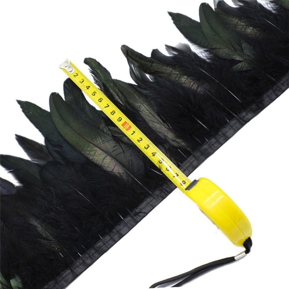1 Meter Sewing Decoration Feathers Trim Ribbon Tassel Apparel Fabric for Halloween