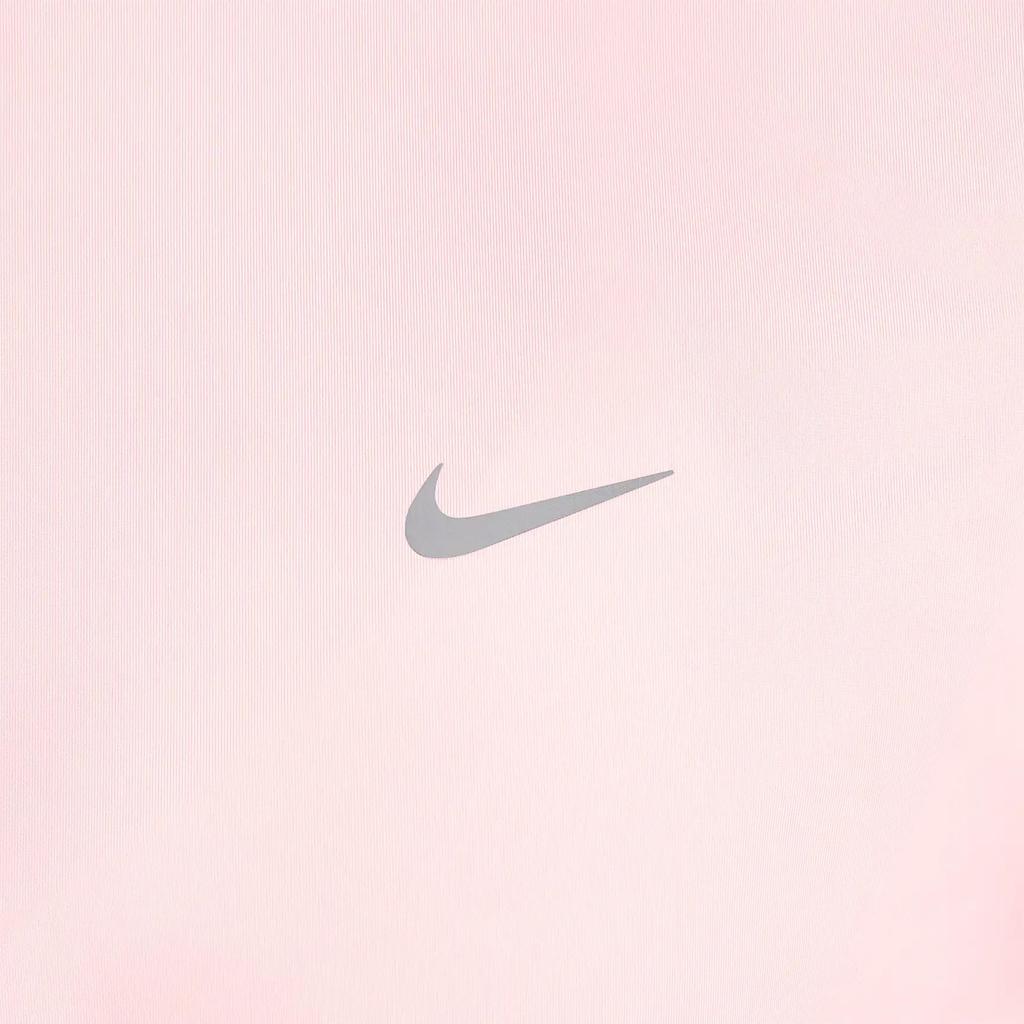 Nike Swoosh Топ с круглым вырезом, быстросохнущий, повседневный, с коротким рукавом, для фитнеса, женский, розовый HM9699-607