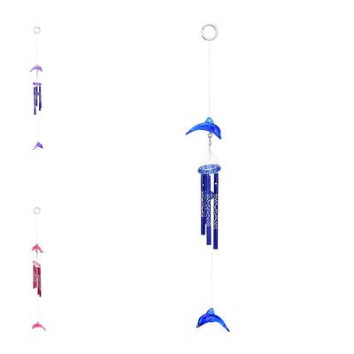 Dolphin Creative 4 Металлические Трубки Колокольчик Ветра Колокольчик Ветра Домашний Декор
