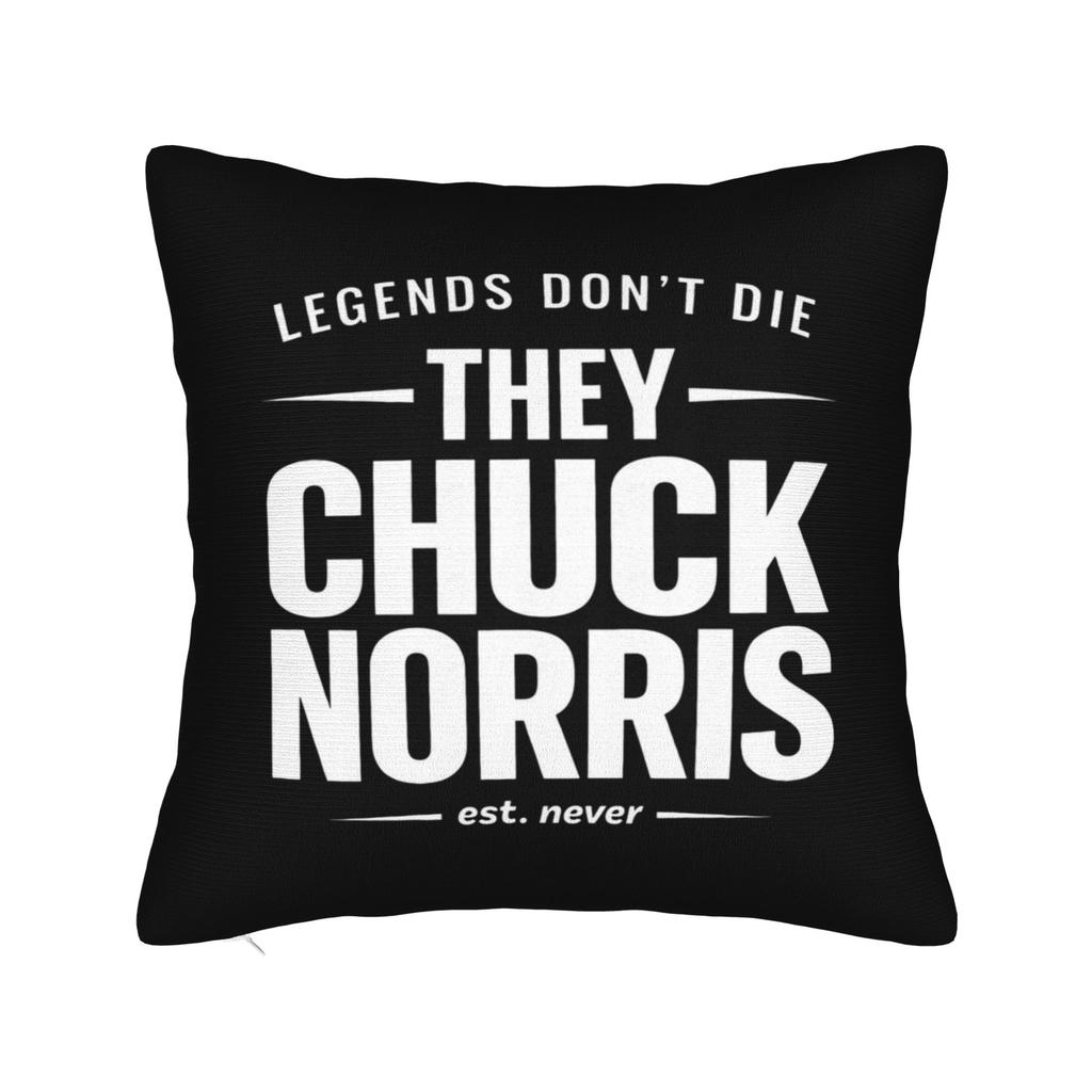 Chuck Norris Greatest of All Time Square Pillow Cases Cushion Cover Awesome Zippered Decor Pillowcase for Bed