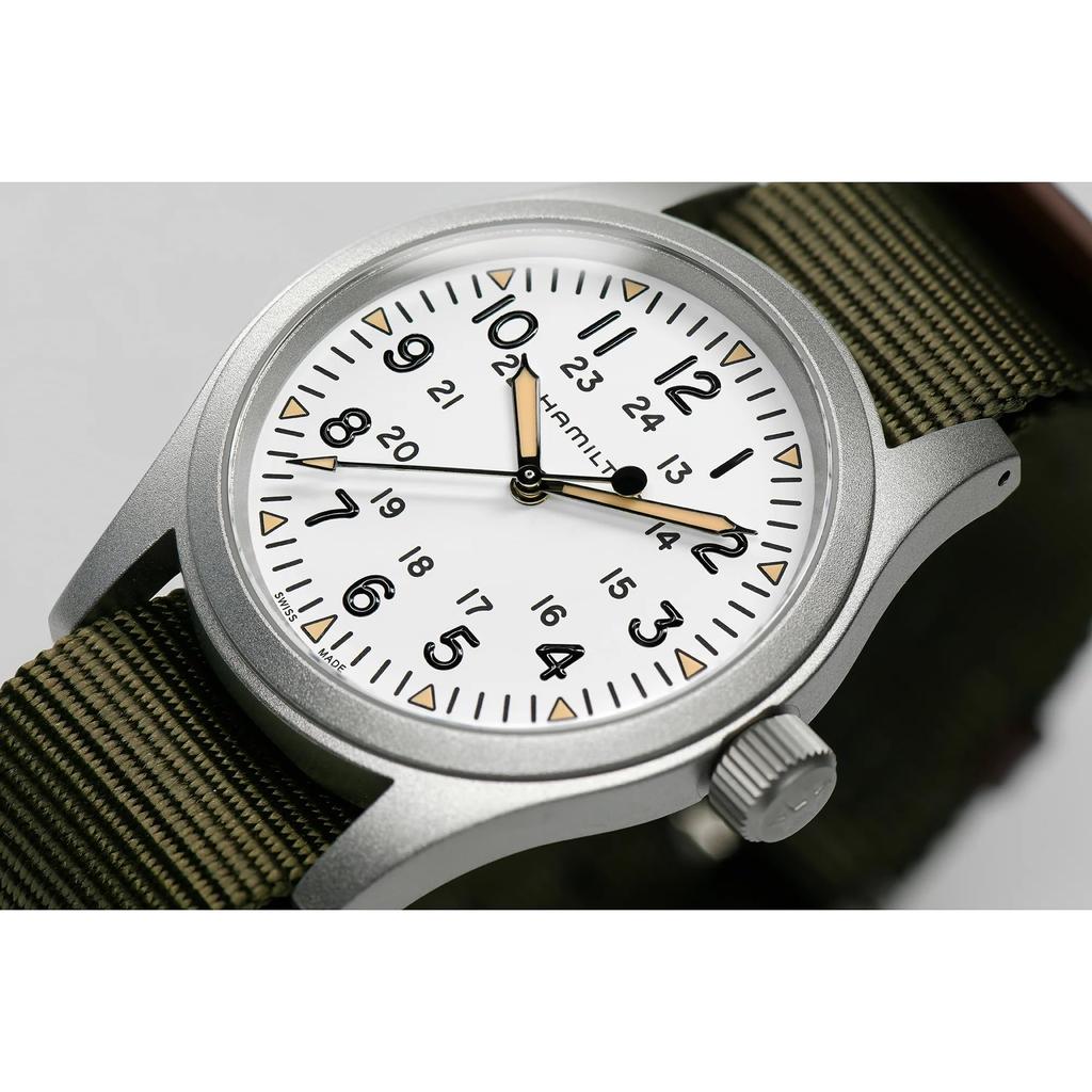 Часы HAMILTON с подлинной гарантией Khaki Field Mechanical с ручным заводом H69439411 унисекс импортные [Hamilton] [обычный продукт]