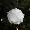 8 см Белый Пенопластовый Рождественский Шар Орнамент Снежное Праздничное Украшение Легкий Блестящий Подвесной Кулон на Елку для Дома Новый Год