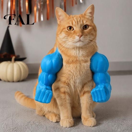 Уморительные подарки-розыгрыши для котят, Кошачьи мускулистые лапы, 3D-печатные мускулистые лапы для питомца, Принадлежности для дня рождения кошки, Наплечное крепление для кошачьего косплея, Забавные