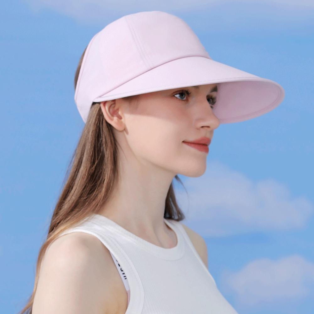 Быстросохнущая женская шляпа от солнца с защитой от ультрафиолета, пустая шляпа-цилиндр, тонкая солнцезащитная бейсболка для пляжа