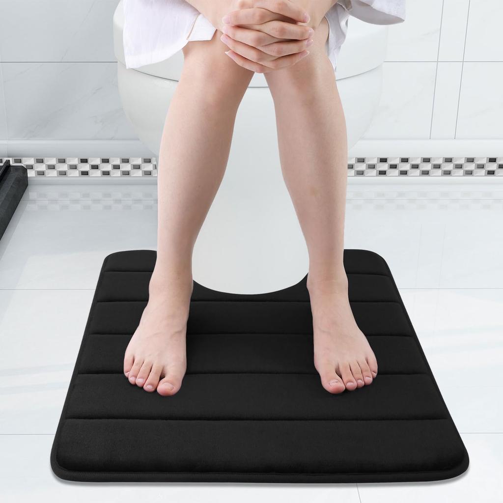 U-образный коврик для ванной 50x60 см, ультраабсорбирующий коврик для ванной из пены с памятью, нескользящий коврик для туалета для пола ванной комнаты, домашнее украшение