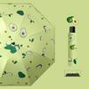 Складной зонт двойного назначения с защитой от УФ-излучения для защиты от солнца и дождя.