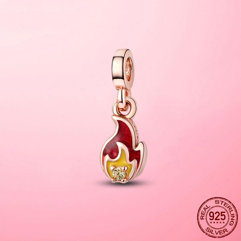 Sale Me Pendant 925 Sterling Silver Love Four-Leaf Clover Dangle Charm Beads Fit Me Bracelet Jewelry Gift