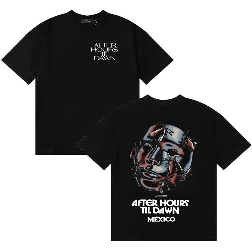 Rapper The Weeknd After Hours Til Dawn Mexico Tour Tide Summer Cotton T Shirts Loose Oneck Short Sleeve
