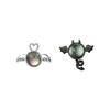 Серьги-гвоздики с дизайном Ангелы Демоны Sterling Color Высококлассные Серьги Свадебные Большие Для Женщин Новое Поступление Тонкие Ювелирные Изделия Роскошные Гвоздики