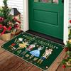 Nutcracker Christmas Mat Non-Slip Welcome Mat Christmas Soldier Kitchen Balcony Indoor Outdoor Carpet Home Decor