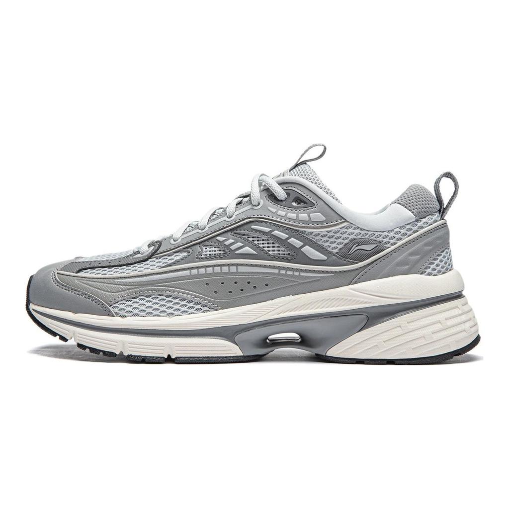 Li Ning Comet LITE Амортизация Скользкие Устойчивые к истиранию Упругие Низкие Повседневная Обувь Мужская Серая AGCU057-2