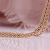 Rose Gold Color Copper Chain Bracelet Necklace Italian Craft Refined Smooth Comfortable To Wear Chain