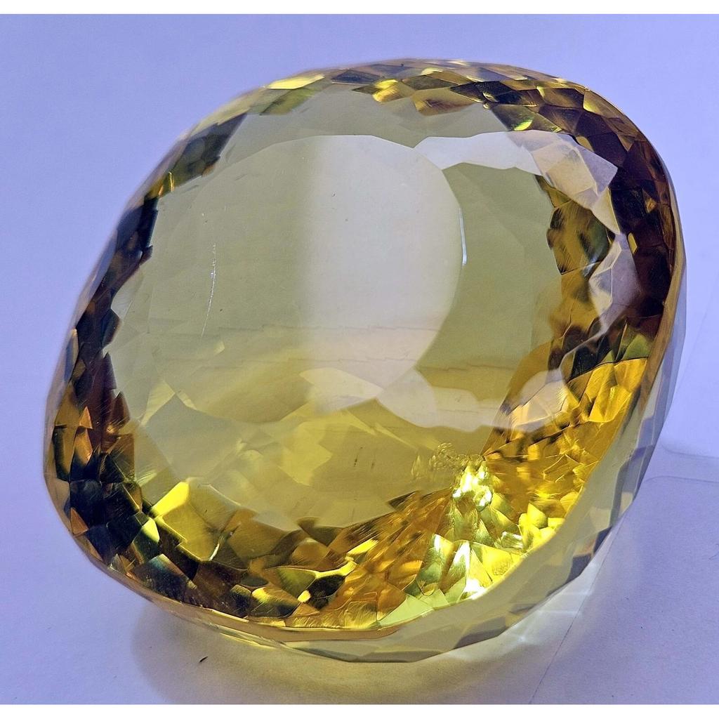 Cushion Cut Yellow Topaz 432.35 Ct Huge Certified Loose Gemstone
