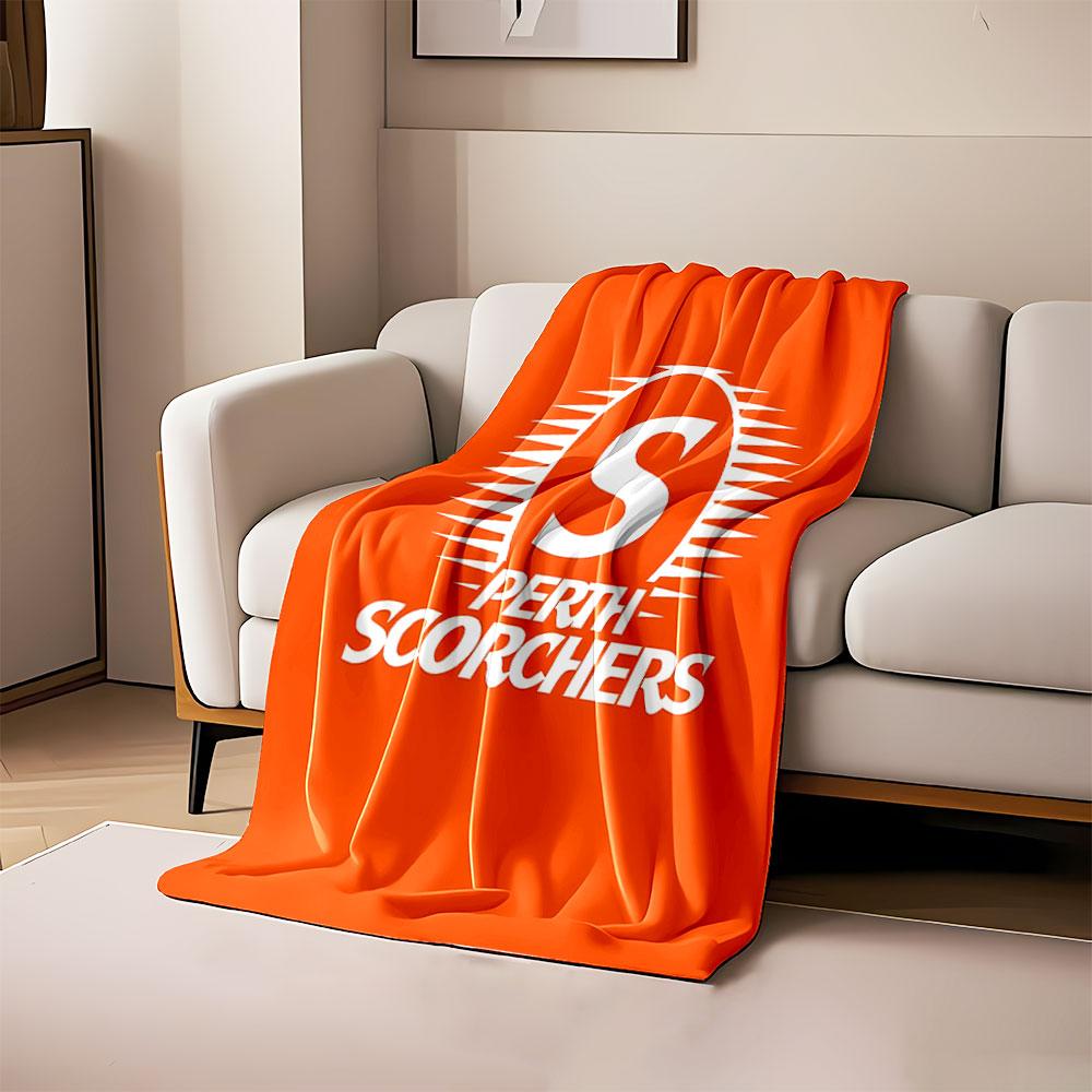 Perth Scorchers Logo Design print blanket soft and cozy perfect for the living room bed sofa or a nap,gift
