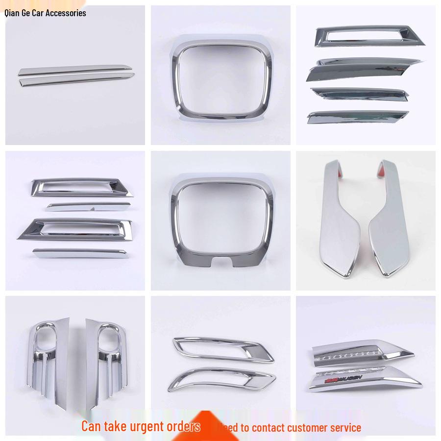 Honda 21 CRV Electroplated Trim Accessories: Front Grille Emblem, Front & Rear Fog Light Covers.