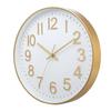 Wall Clock Large Numerals Design Easy-to-Read Battery Operated Modern Silent Non-Ticking Round Clock Wall Decoration