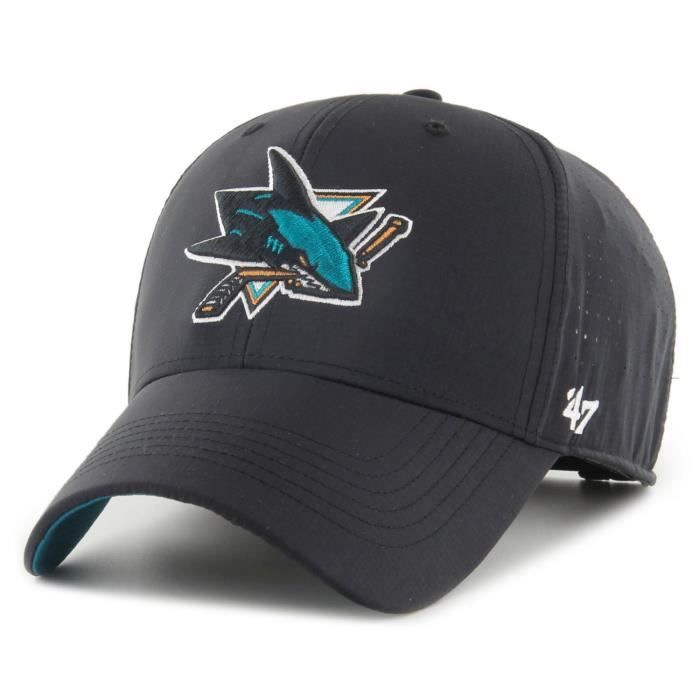 Casquette - 47 Brand - LINE San Jose Sharks - Bleu Marine - Relaxed-Fit - Visière Incurvée