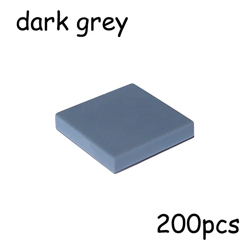 200PCS Flat Tile MOC Assemble Particles 3068 Size 2x2 Bricks Smooth 2*2 Building Blocks DIY Educational Creative Toy for Kids