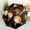 1pc Harry Potter, Library Themed High-quality Umbrella,Automatic Opening and Closing Umbrella,Multi-functional Umbrella G0811276