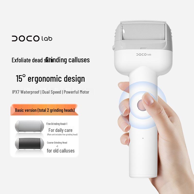 Электрическая пилка для ног и удалитель мозолей DOCO с поддержкой службы поддержки клиентов
