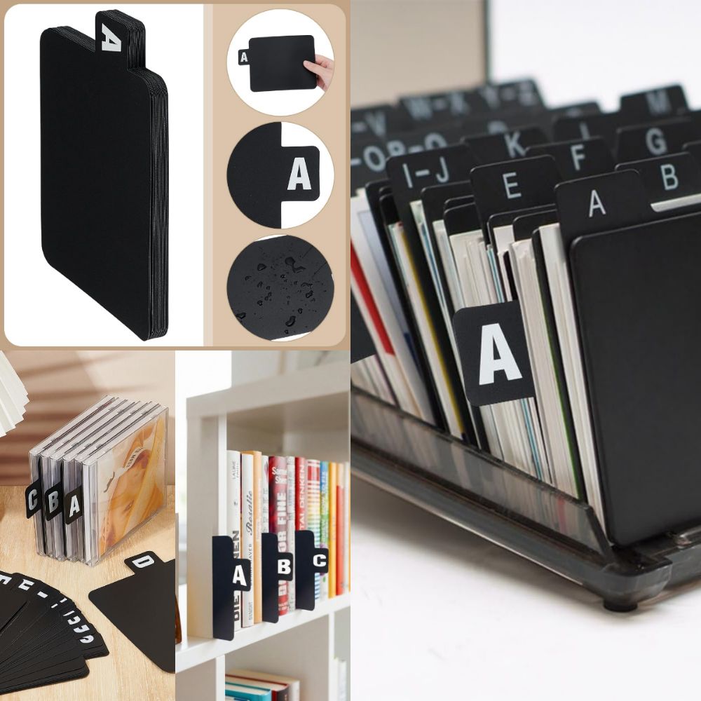 Label Stickers Category Identification Cards Alphabetic Dividers  Library Bookstores