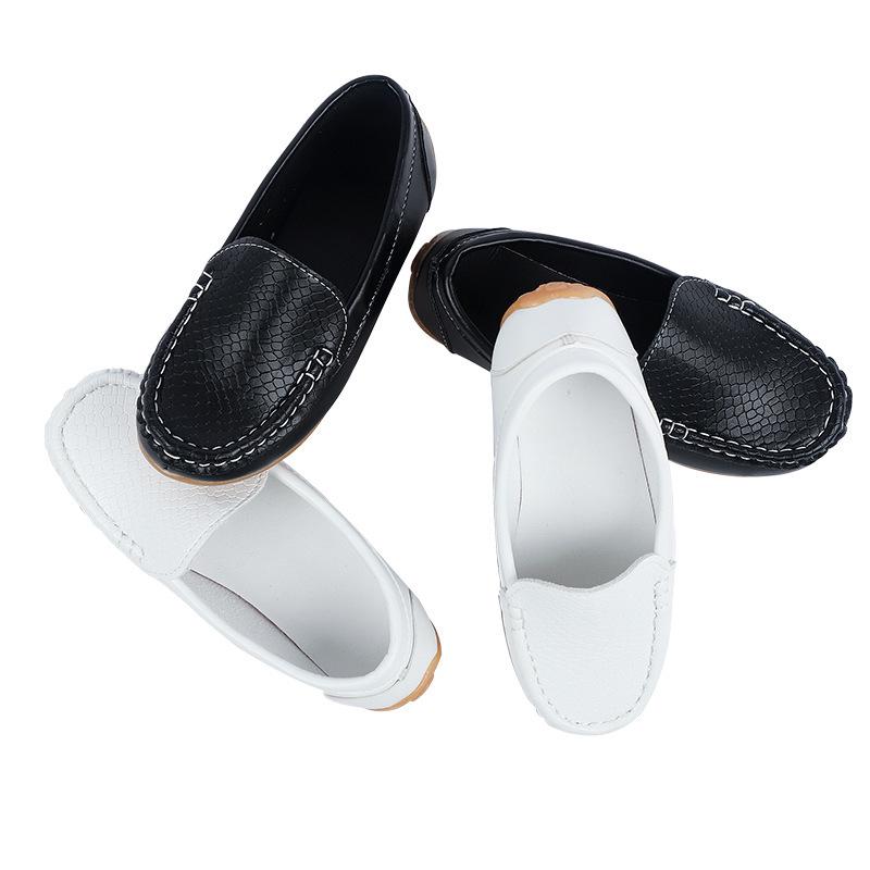 Летние кожаные лоферы для мальчиков - Новая повседневная детская обувь